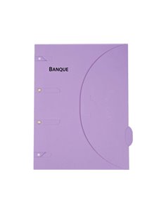 CHEMISE CLASSEUR CERTIPRINT A4+ 320X240MM CLASSEMENT BANQUE SANS PERFORATIONS FERMETURE SCRATCH RÉSISTANT OEILLET