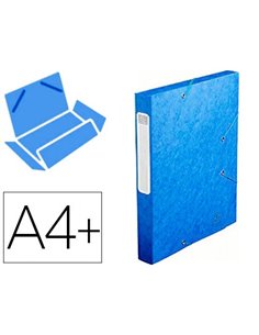 BOÎTE CLASSEMENT EXACOMPTA NATURE FUTURE CARTE LUSTRÉE 7/10E A4+ 240X320MM DOS 40MM 600G COLORIS BLEU