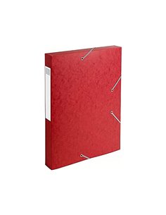 BOÎTE CLASSEMENT EXACOMPTA NATURE FUTURE CARTE LUSTRÉE 7/10E A4+ 240X320MM DOS 40MM 600G COLORIS ROUGE 2