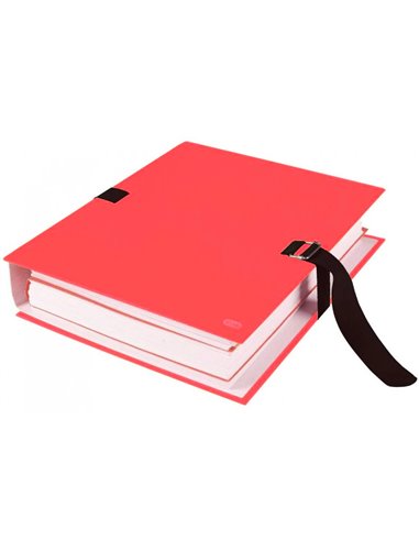 CHEMISE HAMELIN TOILE EXTENSIBLE A4 24X32CM FERMETURE SANGLE VELCRO COLORIS ASSORTIS