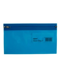 POCHETTE COULEUR SNOPAKE POLYETHYLENE TRANSPARENT ZIP  METAL 24X13CM COLORIS ALEATOIRE