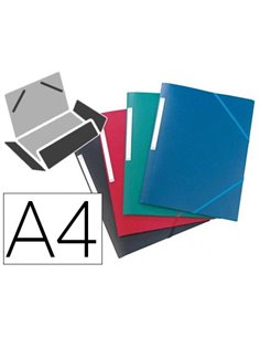 CHEMISE OXFORD MEMPHIS POLYPROPYLÈNE OPAQUE 5/10E A4 320X240MM 3 RABATS ÉLASTIQUE COLORIS ASSORTIS STANDARD