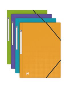 CHEMISE OXFORD MEMPHIS POLYPROPYLÈNE OPAQUE 5/10E A4 320X240MM 3 RABATS ÉLASTIQUE COLORIS ASSORTIS STYLE