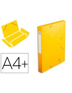 BOÎTE CLASSEMENT EXACOMPTA NATURE FUTURE CARTE LUSTRÉE 7/10E A4+ 240X320MM DOS 40MM 600G COLORIS JAUNE