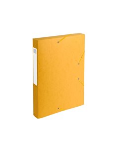 BOÎTE CLASSEMENT EXACOMPTA NATURE FUTURE CARTE LUSTRÉE 7/10E A4+ 240X320MM DOS 40MM 600G COLORIS JAUNE 2