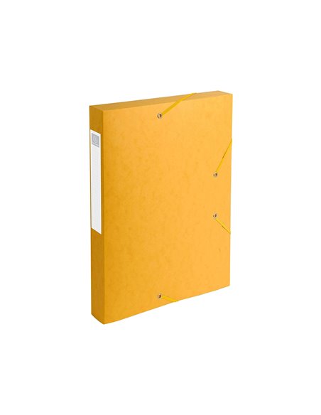 BOÎTE CLASSEMENT EXACOMPTA NATURE FUTURE CARTE LUSTRÉE 7/10E A4+ 240X320MM DOS 40MM 600G COLORIS JAUNE