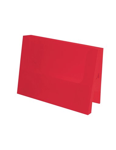 BOITE CLASSEMENT LIDERPAPEL POLYPROPYLENE 750 MICRONS DOS RIGIDE 50MM A4 210X297MM  COLORIS ROUGE TRANSLUCIDE
