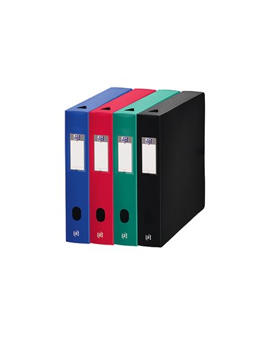 BOÎTE CLASSEMENT OXFORD MEMPHIS POLYPROPYLÈNE OPAQUE 7/10E DOS 25MM ÉLASTIQUE COLORIS ASSORTIS STANDARD