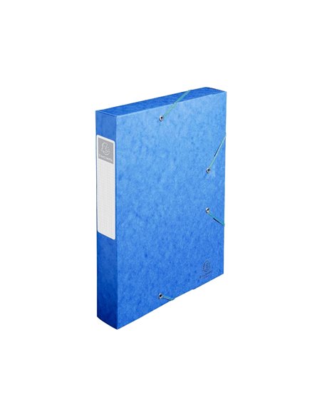 BOÎTE CLASSEMENT EXACOMPTA NATURE FUTURE CARTE LUSTRÉE 7/10E A4+ 240X320MM DOS 60MM 600G COLORIS BLEU