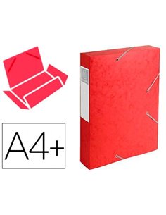 BOÎTE CLASSEMENT EXACOMPTA NATURE FUTURE CARTE LUSTRÉE 7/10E A4+ 240X320MM DOS 60MM 600G COLORIS ROUGE