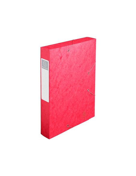 BOÎTE CLASSEMENT EXACOMPTA NATURE FUTURE CARTE LUSTRÉE 7/10E A4+ 240X320MM DOS 60MM 600G COLORIS ROUGE