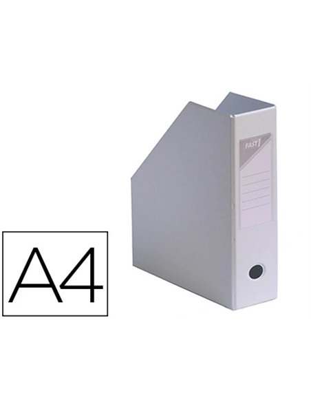 BOÎTE CLASSEMENT ELBA PAN COUPÉ PVC 320X240MM DOS 100MM TROU PRÉHENSION PORTE-ÉTIQUETTE SOUDÉ LIVRÉ PLAT COLORIS BLANC