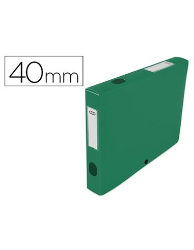 BOÎTE CLASSEMENT OXFORD MEMPHIS POLYPROPYLÈNE 7/10E À PLAT 240X320MM DOS 40MM BOUTON PRESSION COLORIS VERT