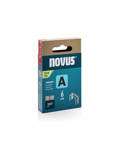 AGRAFES POUR CLOUEUR 53/6 NOVUS BOITE DE 1800