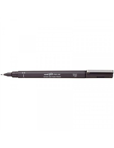 Feutre technique uniball pointes calibrees 0,5mm encre noir trace net et precis.