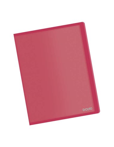 Chemises A4 Dohe avec pochettes - Couverture souple en polypropylène - Pochettes transparentes soudées - Organisez vos documents