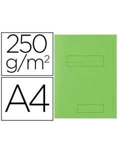 CHEMISE EXACOMPTA SUPER CARTE SEMI RIGIDE 240X320MM 210G IMPRIMÉE 2 RABATS COLORIS VERT CLAIR LOT 50 UNITÉS