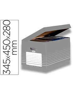 BOÎTE ARCHIVES ELBA CARTON RIGIDE 870X775MM SYSTÈME MONTAGE AUTOMATIQUE OUVERTURE DESSUS POUR 4/5 BOÎTES DOS 80/100MM