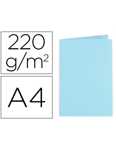 CHEMISE EXACOMPTA FOREVER CARTE RECYCLÉE 220G A4 24X32CM COLORIS BLEU CLAIR PAQUET 100 UNITÉS