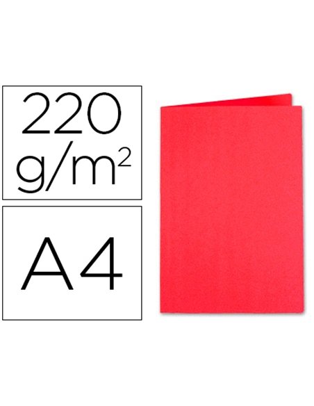 CHEMISE EXACOMPTA FOREVER CARTE RECYCLÉE 220G A4 24X32CM COLORIS ROUGE PAQUET 100 UNITÉS