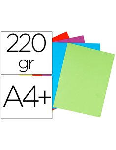 CHEMISE DOUBLE POCHE 32X24CM 220G/M2 COLORIS ASSORTIS PAQUET 25 UNITÉS