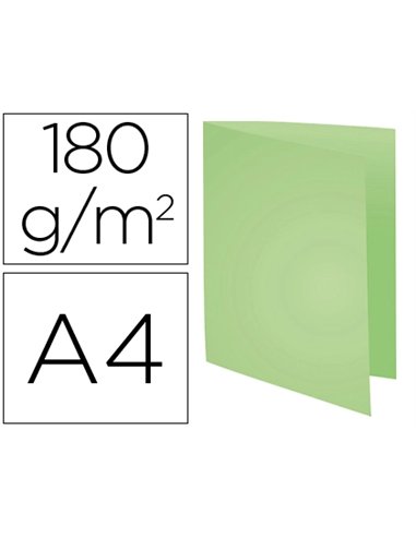 CHEMISE EXACOMPTA FOREVER CARTE SEMI RIGIDE RECYCLÉE 240X320MM 180G COLORIS VERT LOT 100 UNITÉS