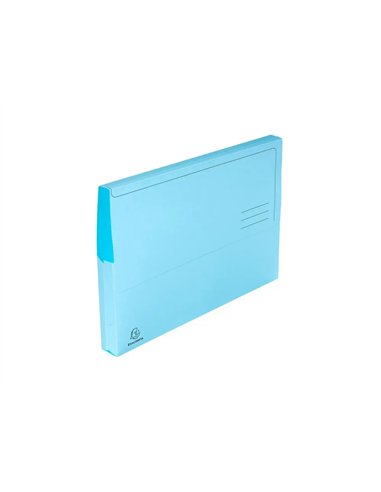 CHEMISE EXACOMPTA SUPER PASTEL POCHETTE CARTE NEUVE RABAT 210G COLORIS BLEU CLAIR LOT 50 UNITÉS