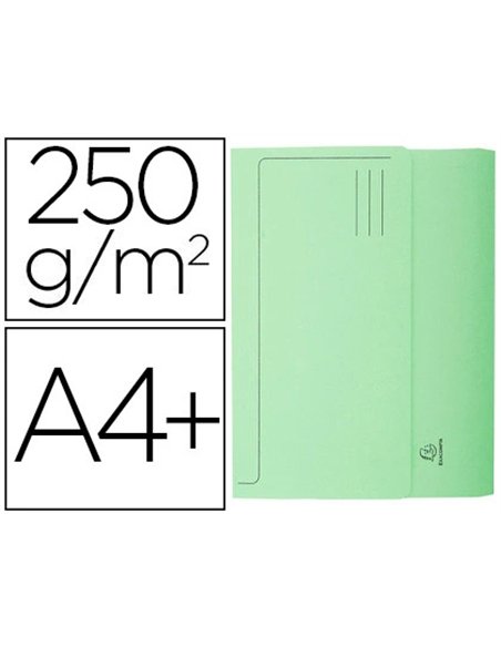 CHEMISE EXACOMPTA SUPER PASTEL POCHETTE CARTE NEUVE RABAT 210G COLORIS VERT CLAIR LOT 50 UNITÉS