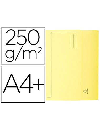 CHEMISE EXACOMPTA SUPER PASTEL POCHETTE CARTE NEUVE RABAT 210G COLORIS CANARI LOT 50 UNITÉS