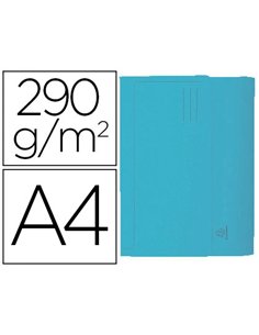 CHEMISE EXACOMPTA FOREVER CARTE RECYCLÉE POCHETTE 240X320MM 290G COLORIS BLEU LOT 50 UNITÉS