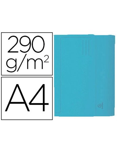 CHEMISE EXACOMPTA FOREVER CARTE RECYCLÉE POCHETTE 240X320MM 290G COLORIS BLEU LOT 50 UNITÉS