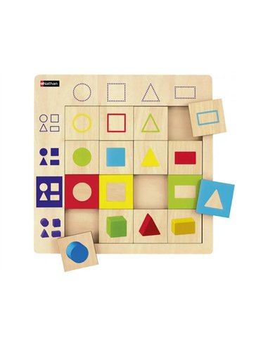 PUZZLE LUDITAB NATHAN FORMES GEOMETRIQUES