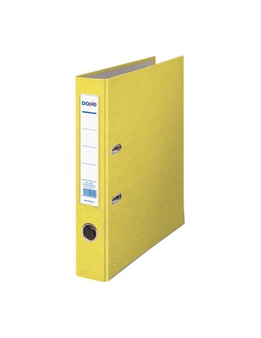 Classeur à levier Dohe A4 - Dos 45 mm - Avec œillet, anneau et porte-cartes - Carton doublé polypropylène - Coins métalliques - 