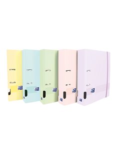 Classeur Oxford Live & Go A4+ avec couverture en polymousse - Couverture robuste - Dos de 70 mm - Couleurs assorties