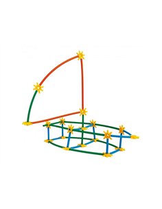 JEU DE CONSTRUCTION BAMBOUCHICOLOR 3 DIMENSIONS NATHAN 268 PIECES