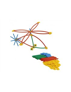 JEU DE CONSTRUCTION BAMBOUCHICOLOR 3 DIMENSIONS NATHAN 268 PIECES 2