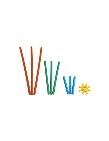 JEU DE CONSTRUCTION BAMBOUCHICOLOR 3 DIMENSIONS NATHAN 268 PIECES