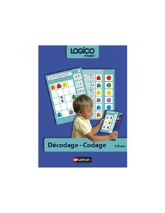JEU AUTOCORRECTIF LOGICO PRIMO NATHAN DECODAGE CODAGE  GS 2