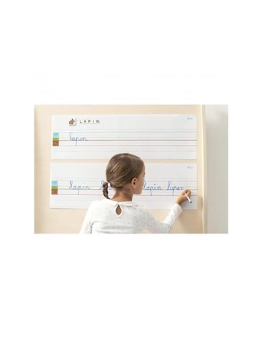 BANDE LIGNEE MAGNETIQUE REPOSITIONNABLE GRAND FORMAT  NATHAN LOT DE 2