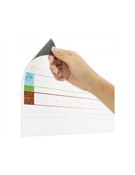 BANDE LIGNEE MAGNETIQUE REPOSITIONNABLE GRAND FORMAT  NATHAN LOT DE 2