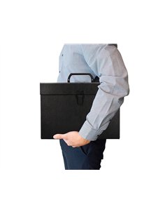 VALISETTE TRIEUR LIDERPAPEL À SOUFFLET 19 COMPARTIMENTS 25.5X390X120MM 2