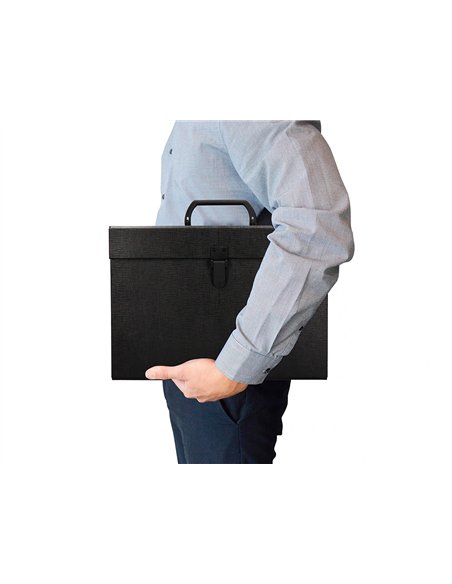 VALISETTE TRIEUR LIDERPAPEL À SOUFFLET 19 COMPARTIMENTS 25.5X390X120MM