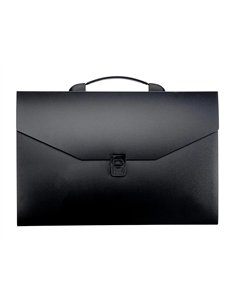 TRIEUR VALISETTE RAINBOW CLASS 12 COMPARTIMENTS  POLYPROPYLENE A4 38X26X6CM  COLORIS NOIR 2