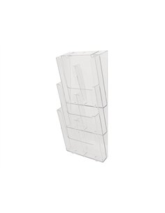 TRIEUR MURAL EXACOMPTA A4 VERTICAL 3 COMPARTIMENTS  COLORIS TRANSPARENT