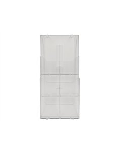 TRIEUR MURAL EXACOMPTA A4 VERTICAL 3 COMPARTIMENTS  COLORIS TRANSPARENT 2