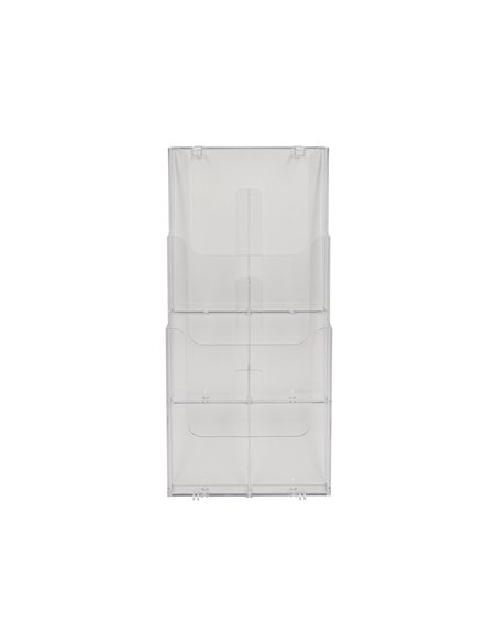 TRIEUR MURAL EXACOMPTA A4 VERTICAL 3 COMPARTIMENTS  COLORIS TRANSPARENT