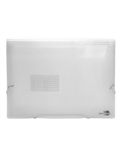 TRIEUR LIDERPAPEL POLYPROPYLÈNE A4 210X297MM 700 MICRONS 13 COMPARTIMENTS FERMETURE ÉLASTIQUE TRANSPARENT 2