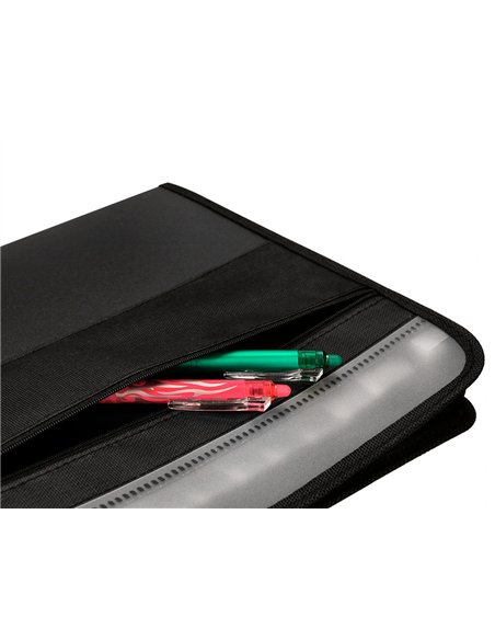 TRIEUR LIDERPAPEL 13 COMPARTIMENTS POLYPRO A4  FERMETURE ECLAIR COLORIS NOIR