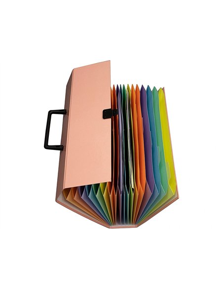 TRIEUR EXACOMPTA FAMILIAL A POIGNEE AQUAREL ASSORTIE 18 COMPARTIMENTS