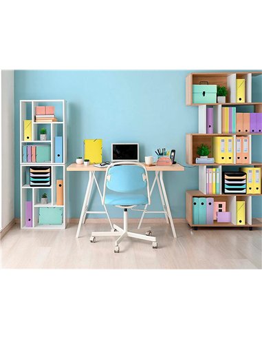 TRIEUR EXACOMPTA FAMILIAL A POIGNEE AQUAREL ASSORTIE 18 COMPARTIMENTS